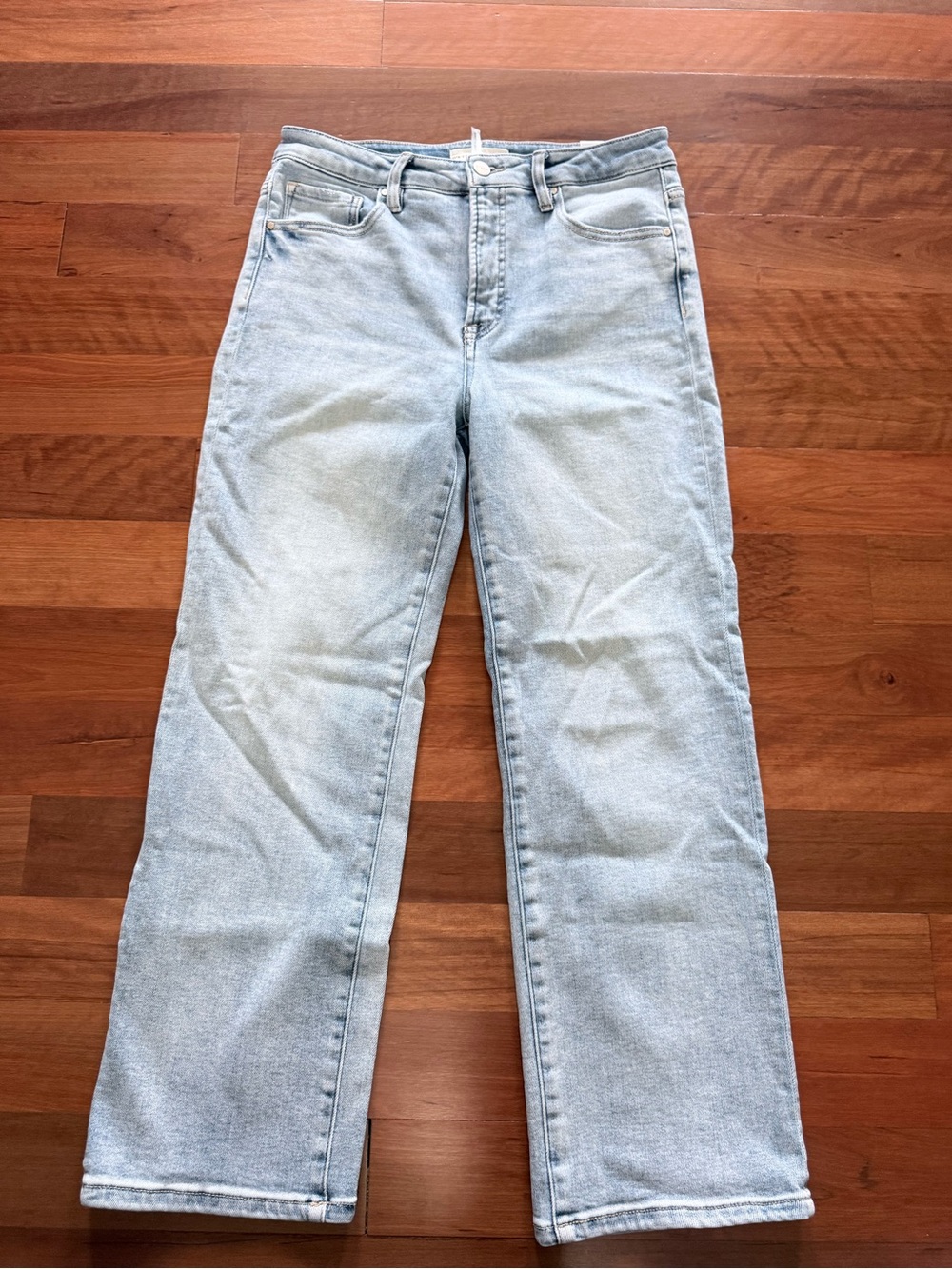 High-Rise Straight Light Blue Women's Jeans